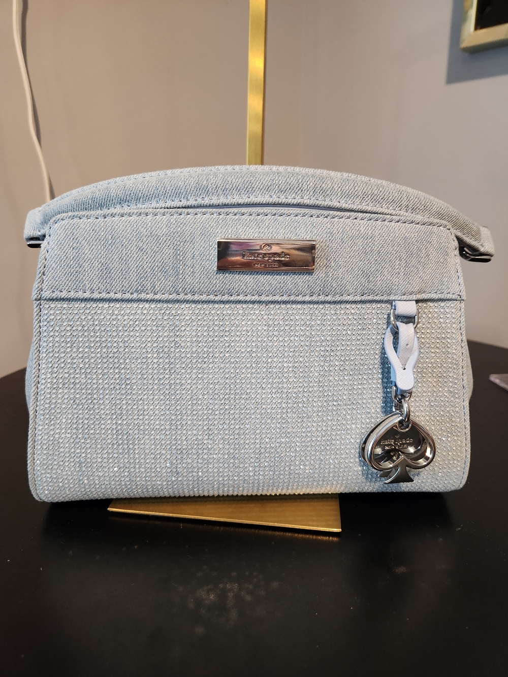 Kate Spade Denim Satchel Woth Rhinestones
